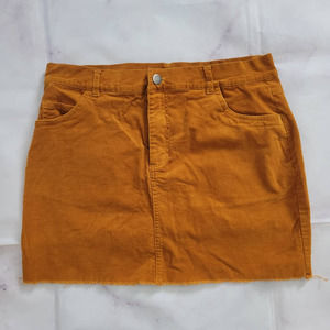 Rue21 mustard mini skirt M